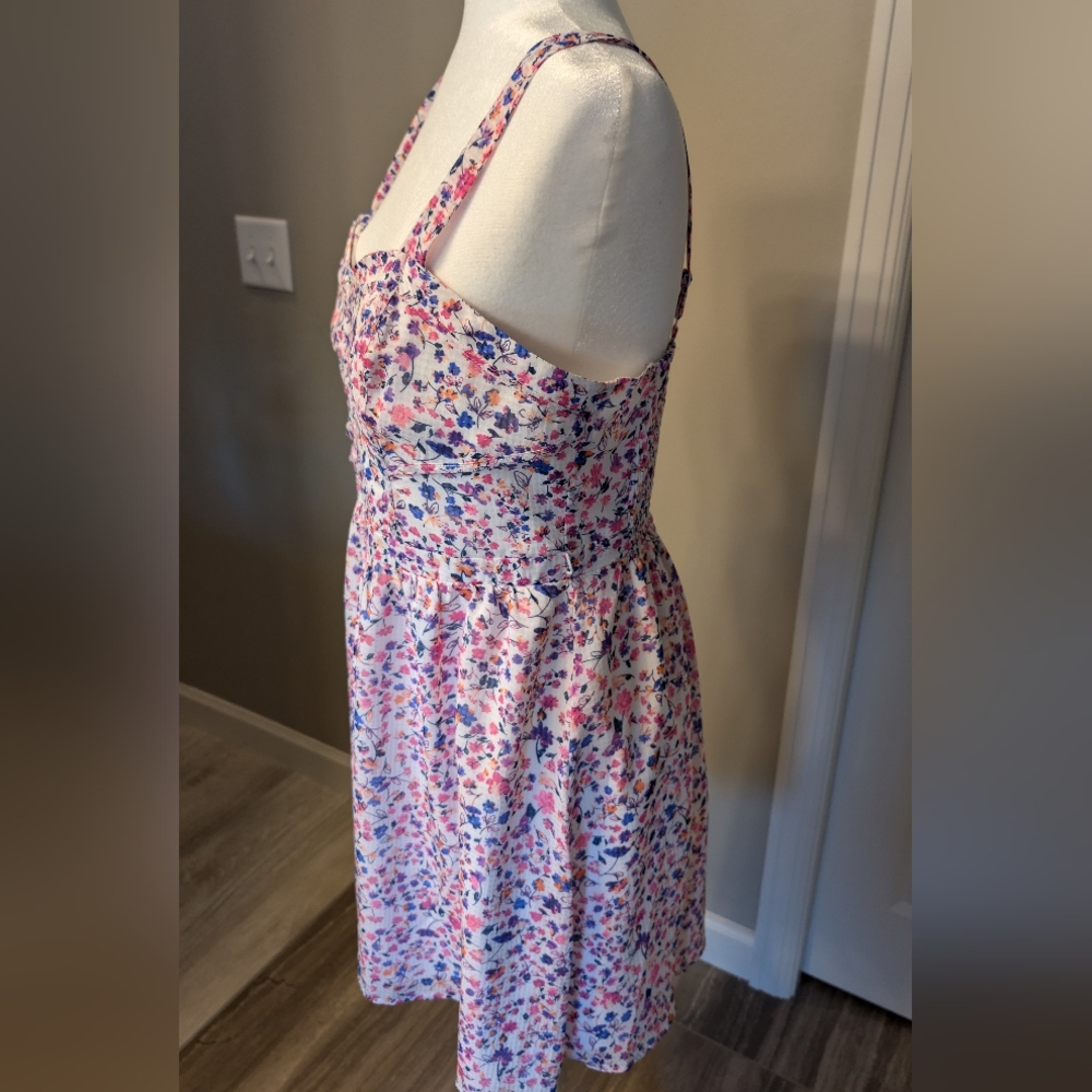 Candie's White Floral Dress Size XL - Picture 3 of 6